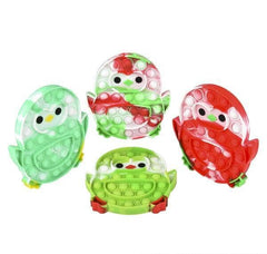 HOLIDAY PENGUIN BUBBLE POPPERS 6" LLB kids toys