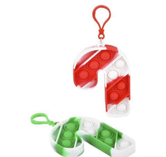 CANDY CANE BUBBLE POPPERS CLIP ONS LLB kids toys