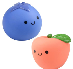 2" RUBBER FRUIT COLLECTIBLE LLB kids toys