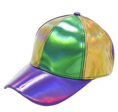 MARDI GRAS IRIDESCENT BASEBALL CAP LLB Hats & Accessories