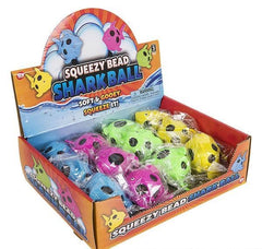 3.5" SQUEEZY BEAD SHARK BALL LLB kids toys