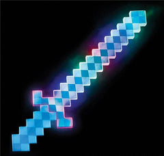 24" LIGHT-UP BLUE PIXEL SWORD LLB Light-up Toys