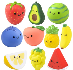 2" RUBBER FRUIT COLLECTIBLE LLB kids toys