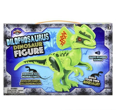 DILOPHOSAURUS ROARING DINOSAUR BLOCK FIGURE LLB kids toys