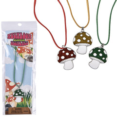 16" Mushroom Glitter Necklace