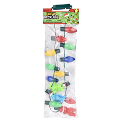 Light-Up Christmas Dinosaur Necklace 20" LLB Light-up Toys
