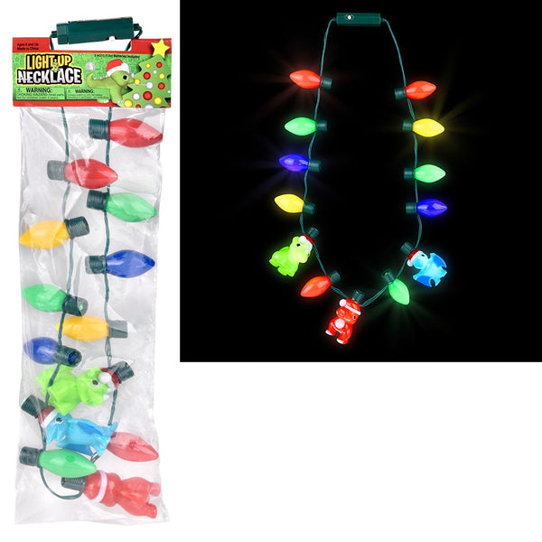 Light-Up Christmas Dinosaur Necklace 20