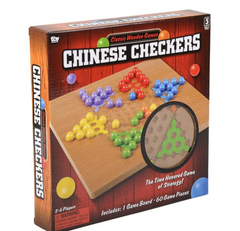 10" WOODEN CHINESE CHECKERS LLB Board Game