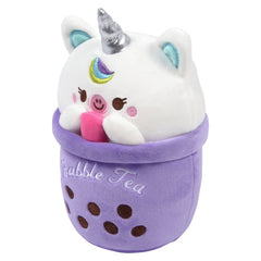 9″ Bubble Tea Animal Cup LLB Plush Toys