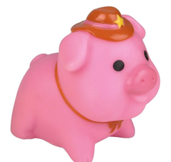2" RUBBER PIG ASSORTMENT LLB Figurine Toys
