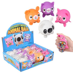 3" SQUEEZY BEAD ANIMAL BALL LLB kids toys