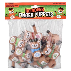 Reindeer Finger Puppet 2" Christmas - LLB Toys