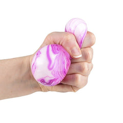 2.33" SQUISH AND STRETCH MARBLEIZED GUMMI BALL LLB kids toys