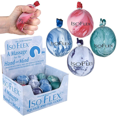 2.25" Iso Flex Marbleized Massage Ball 24ct - LLB Toys