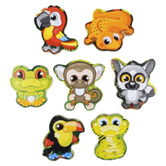 11.75" x 10.25" 7 PC CHUNKY RAINFOREST PUZZLE LLB Puzzle