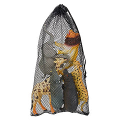 6PC MESH BAG SAFARI ANIMAL ASSORTMENT LLB kids toys
