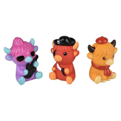 2" Rubber Highland Cow - LLB Toys