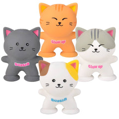 3" Suction Squeeze Cat 12ct - LLB Toys