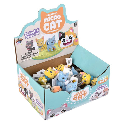 1.5" Flocked Micro Cat Assortment - LLB Toys