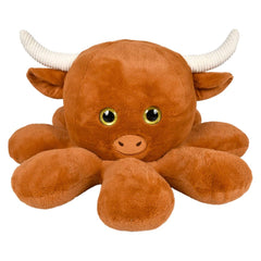 28.5" Octo-Highland Cow - LLB Toys Plush