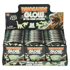 Glow In Dark Dinosaur Stickers 24ct - LLB Toys