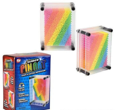 RAINBOW PIN ART 5"X3.75" LLB kids toys