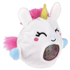 3" Unicorn Squeezy Bead plush Ball LLB Plush Toys