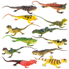 Rainforest Squeaker Lizard (12 Asst.) 14" 12/30 - LLB Toys