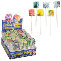 Tie Dye Cube Pops (48 Cnt) LLB Candy