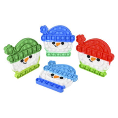 SNOWMAN WINTER HAT BUBBLE POPPERS 6" Christmas - LLB Toys