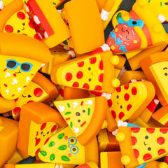 2" RUBBER PIZZA ASSORTMENT LLB kids toys