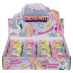 Unicorn Stretch Putty 2.75" 12ct - LLB Toys