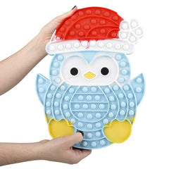 HOLIDAY PENGUIN BUBBLE POPPER 13" LLB Christmas