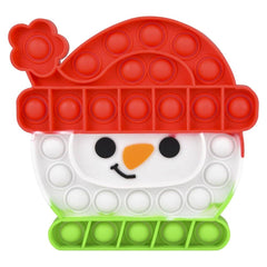 SNOWMAN WINTER HAT BUBBLE POPPERS 6" Christmas - LLB Toys