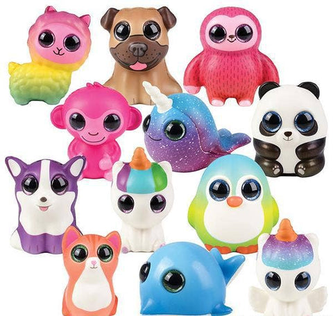 SPARKLE EYE SQUISH ASSORTMENT 5.5" LLB Squishy Toys