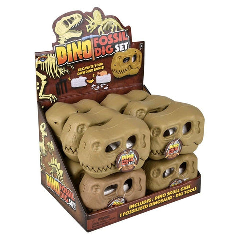 6" Dinosaur Fossil Dig Set 12ct - LLB Toys