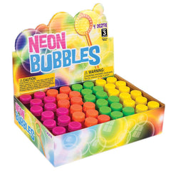 MINI NEON BUBBLE BOTTLE 0.3OZ 1.75" LLB Party Supply