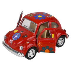 4" Diecast  1967 VW Classic Beetle With Printing - LLB Toys