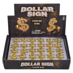 Dollar Sign Ring 1.25" - LLB Toys