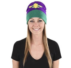 MARDI GRAS FLEUR DE LIS BEANIE HAT - LLB Toys