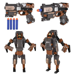 8" Robot Dart Blaster 6ct LLB kids toys