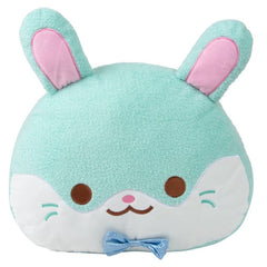 16" Kawaii Bunny Pillow-Teal - LLB Toys