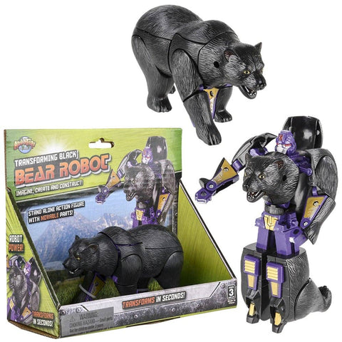 5" BLACK BEAR ROBOT ACTION FIGURE LLB Figurine Toys