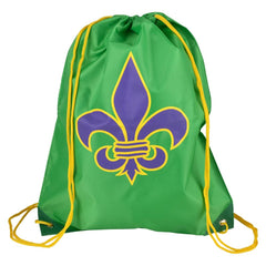 Fleur De Lis Drawstring Backpack 16.5" - LLB Toys