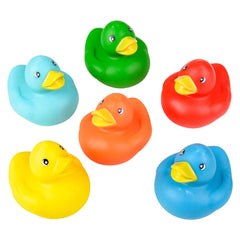 SOLID COLOR RUBBER DUCKIES LLB Bath Toys