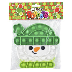 SNOWMAN WINTER HAT BUBBLE POPPERS 6" Christmas - LLB Toys
