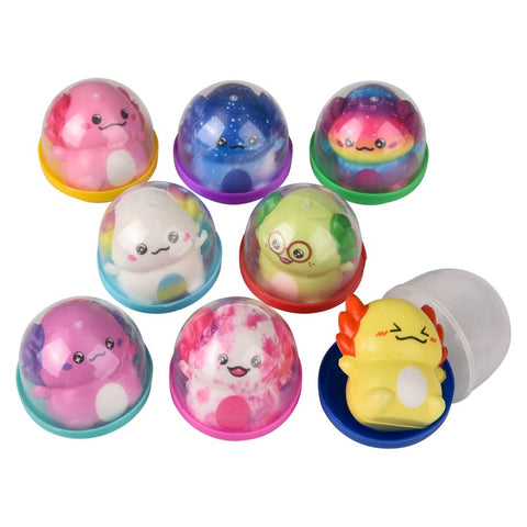 Micro Squish Axoltl 2" In 2" Capsule - LLB Toys