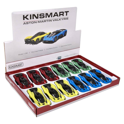 5" Diecast Aston Martin Valkyrie 12ct - LLB Toys