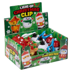 2.5" Light-Up Christmas Clip Ons - LLB Toys