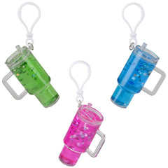 2.75" Liquid Filled Tumbler Back Pack Clip 24ct - LLB Toys